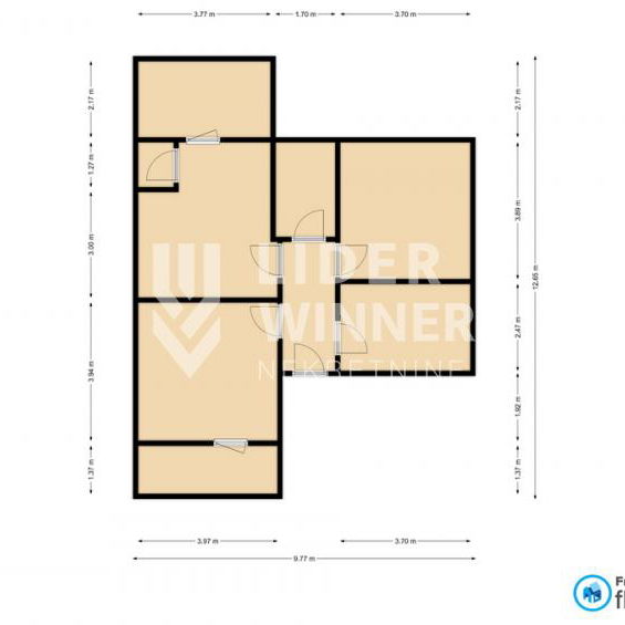 Dvosoban stan na prodaju, Učiteljsko Naselje, Beograd, 107m², 285.000 €