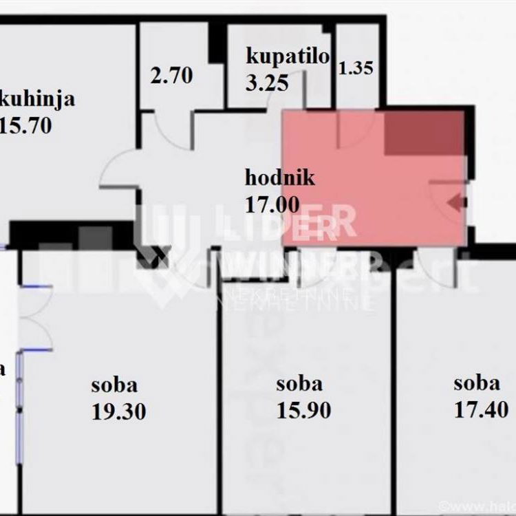 Trosoban stan na prodaju, Dorćol, Beograd, 89m², 290.000 €