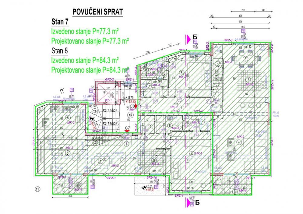 Petosoban stan na prodaju, Autokomanda, Beograd, 143m², 409.000 €