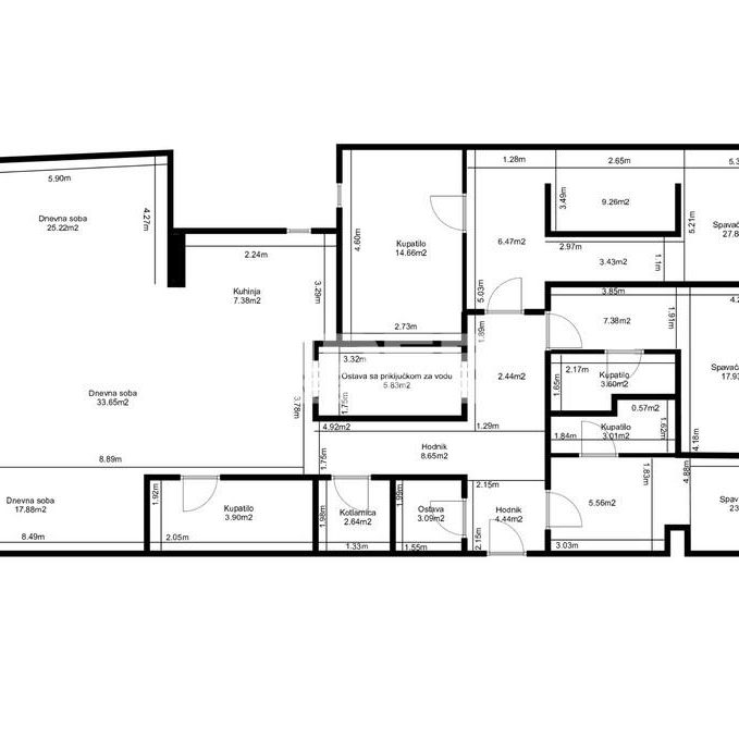 Četvorosoban stan na prodaju, Hram Svetog Save, Beograd, 261m², 1.305.000 €