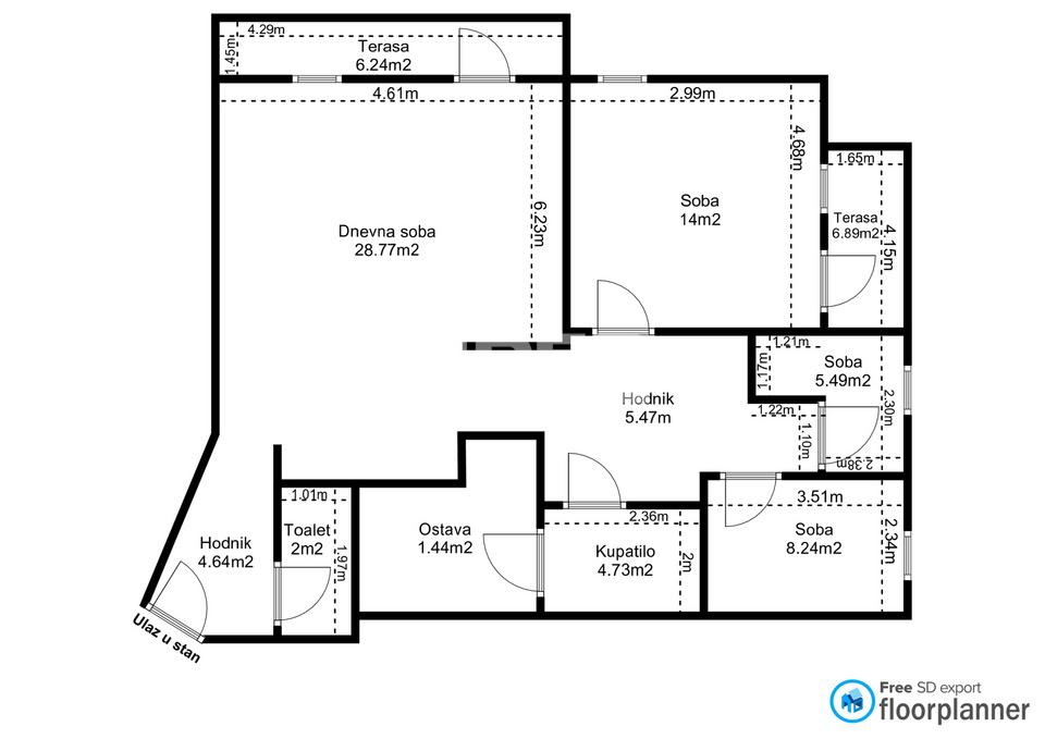 148119938-11-20250709082701 Četvorosoban stan na prodaju, Trošarina, Beograd, 88m², 330.000 €