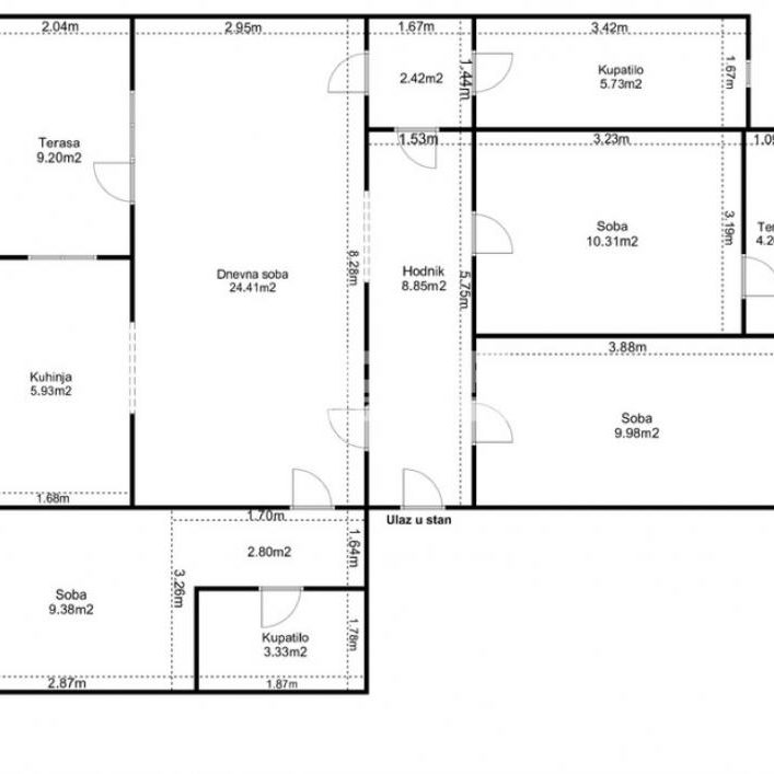Petosoban stan na prodaju, Železnik, Beograd, 95m², 240.000 €