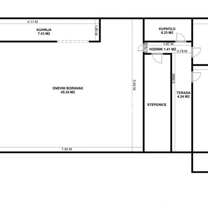Trosoban stan na prodaju, Borča, Beograd, 111m², 1. sprat, 185.000 €