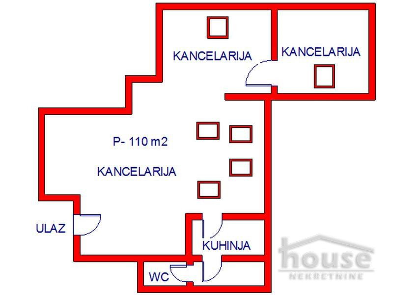 Lokal Izdavanje Novi Sad  110 m2