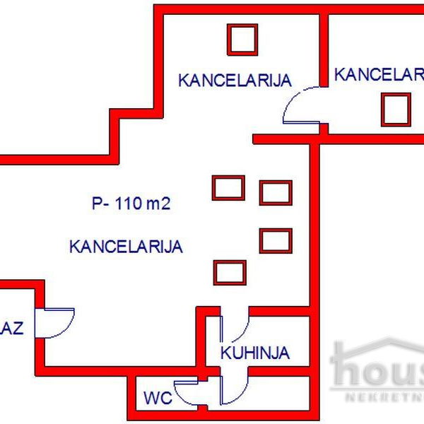 Lokal Izdavanje Novi Sad  110 m2
