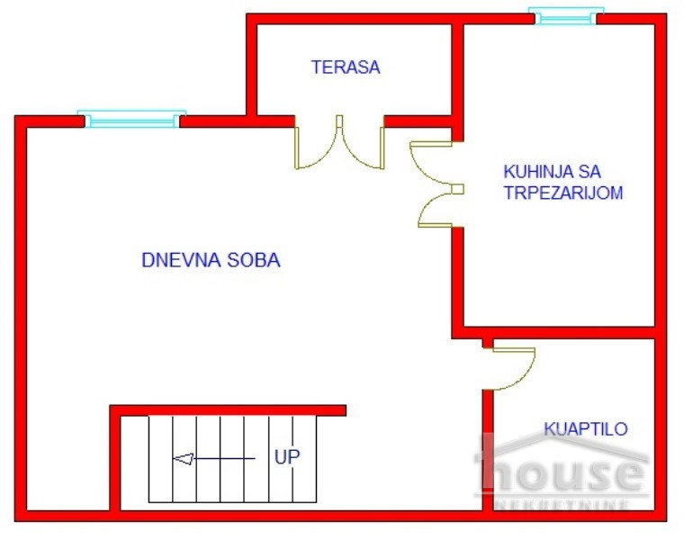 Kosovksa-donja-etaza Trosoban stan na prodaju, Centar, Novi Sad, 76m², 3. sprat, 185.400 €