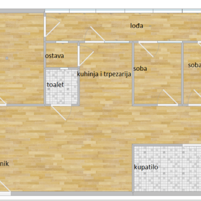 Četvorosoban stan na prodaju, Gradska Bolnica, Beograd, 104m², 3. sprat, 348.000 €