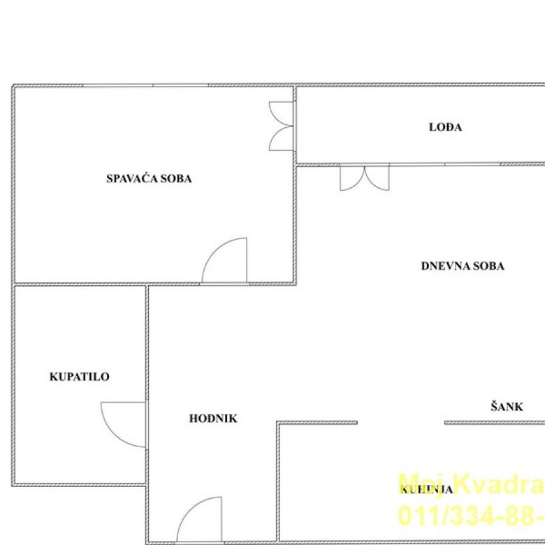 Dvosoban stan na prodaju, Zemunske Kapije, Beograd, 51m², 220.000 €