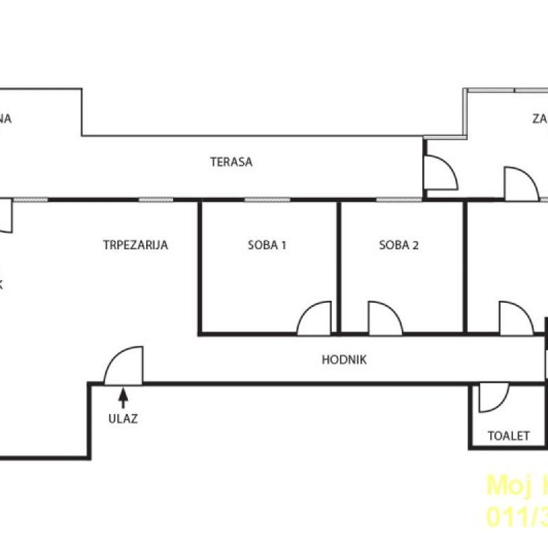 Četvorosoban stan na prodaju, Višnjička Banja, Beograd, 113m², 350.000 €