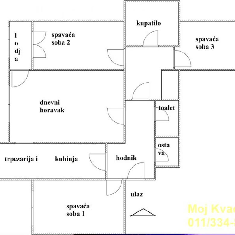 Četvorosoban stan na prodaju, Centar, Beograd, 105m², 344.500 €