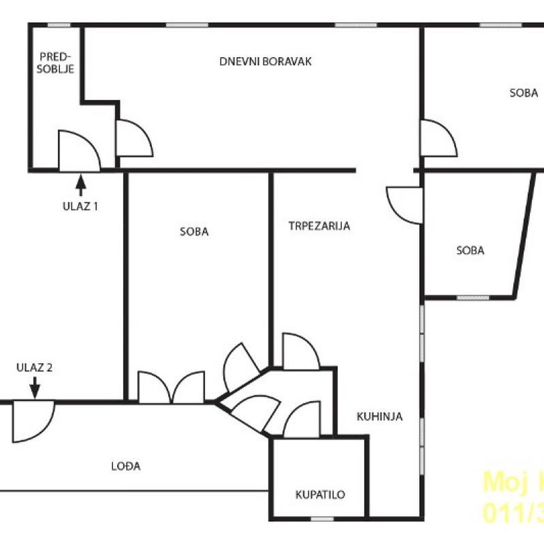 Trosoban stan na prodaju, Terazije, Beograd, 88m², 450.000 €