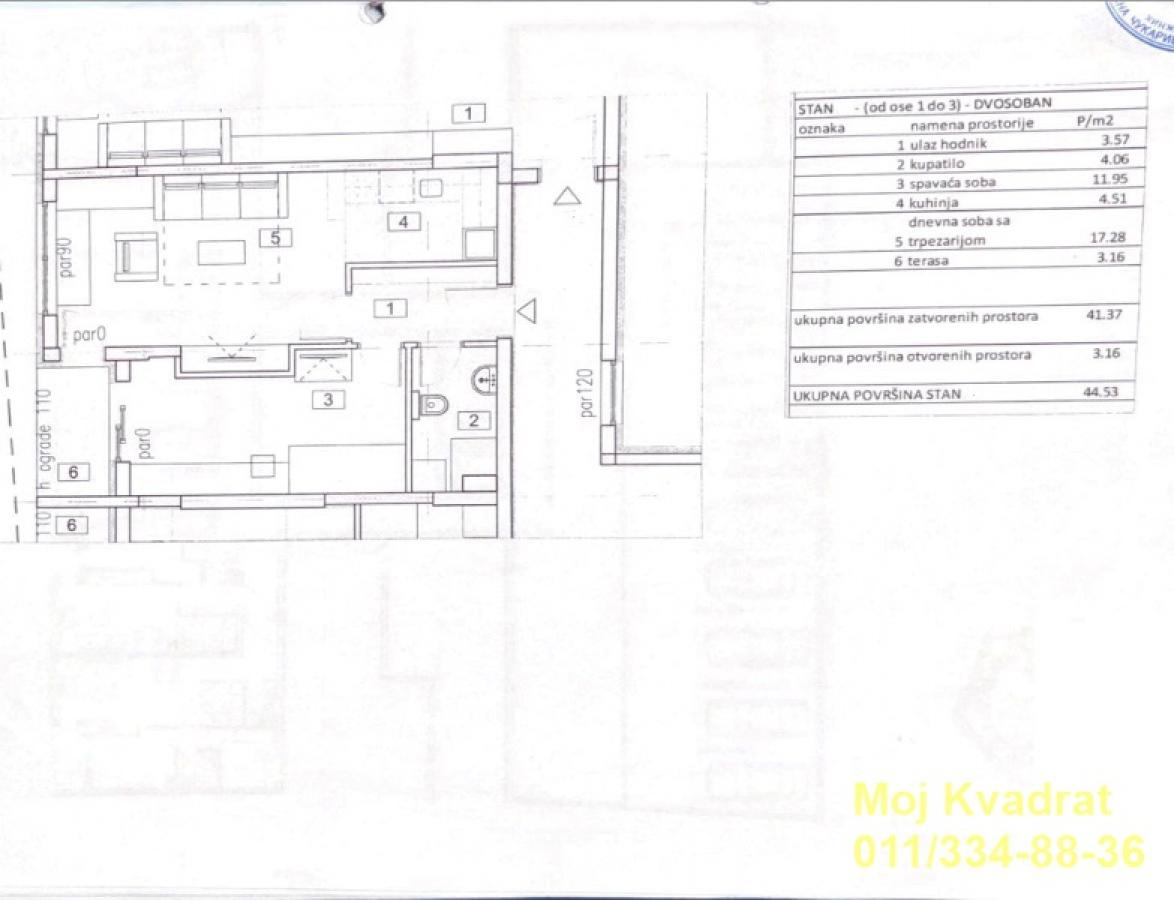 actionimagesite31agencykvadratimgafc5s25gga-12 Dvosoban stan na prodaju, Banovo Brdo, Beograd, 45m², 199.900 €