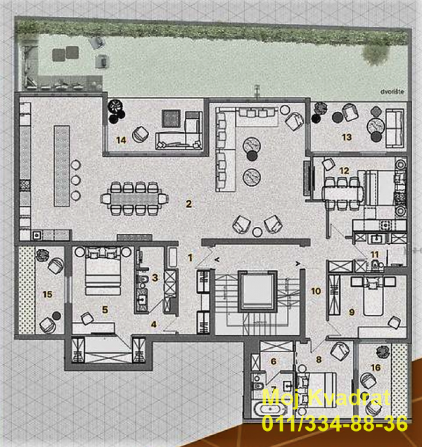 actionimagesite31agencykvadratimgdnqgv6hg8k-10 Petosoban stan na prodaju, Dedinje, Beograd, 237m², 1.234.584 €