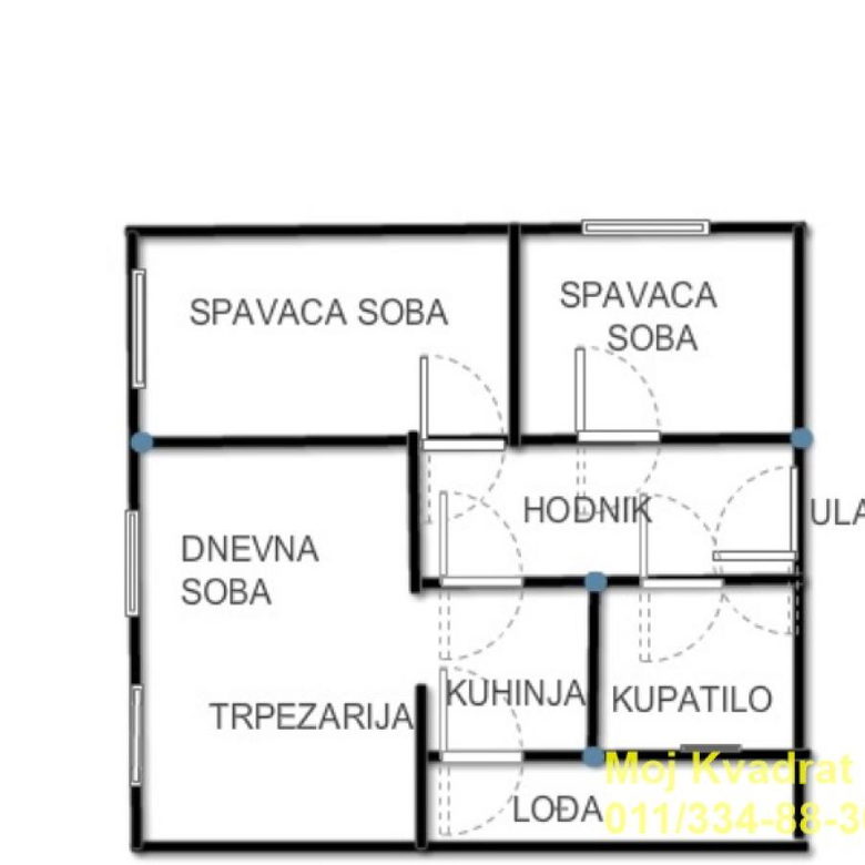 Trosoban stan na prodaju, Ćalije, Beograd, 75m², 180.000 €