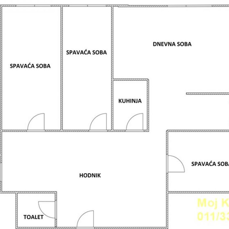 Četvorosoban stan na prodaju, Žarkovo, Beograd, 101m², 268.000 €