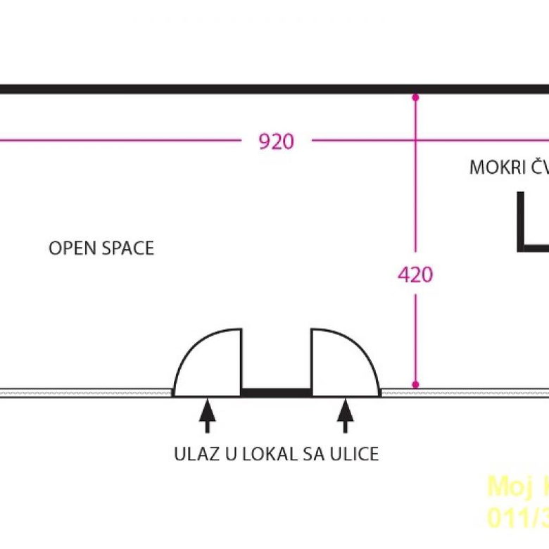 Lokal za izdavanje, Slavija, Beograd, 42m², 2.250 €/mes