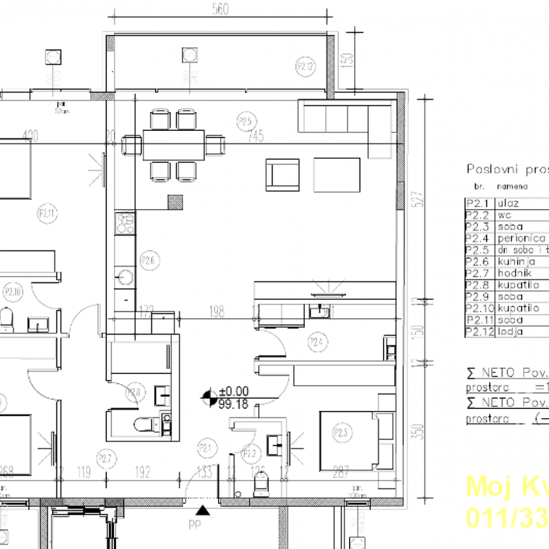 Lokal na prodaju, Dušanovac, Beograd, 119m², 261.800 €
