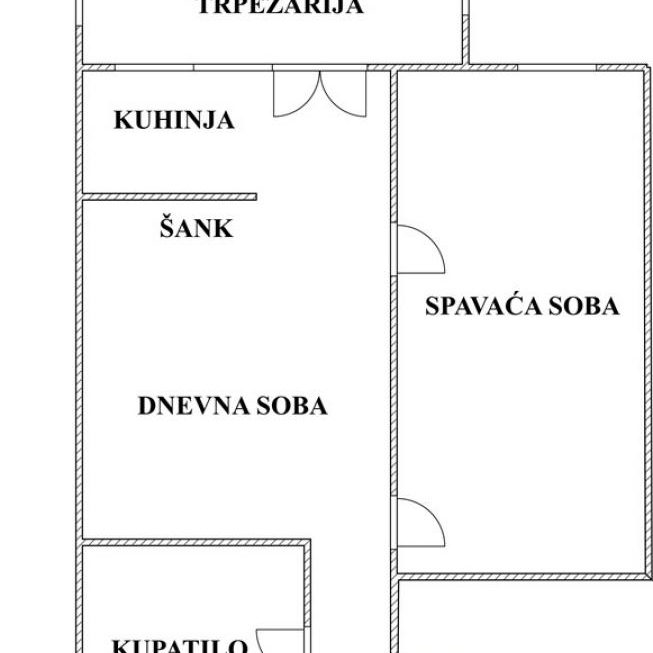 Jednoiposoban stan na prodaju, Vidikovački Venac, Beograd, 48m², 185.000 €