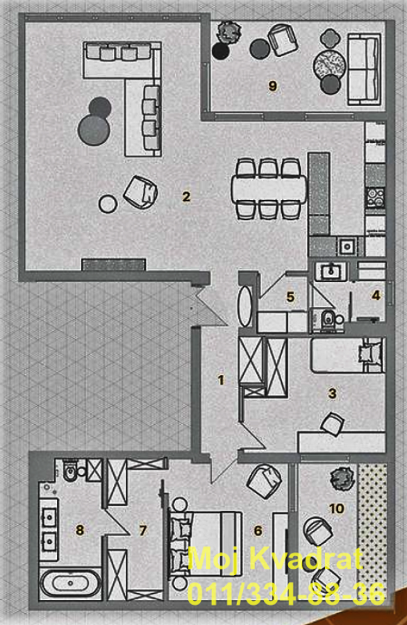 actionimagesite31agencykvadratimgjtfcxwd7st-10 Trosoban stan na prodaju, Dedinje, Beograd, 130m², 676.000 €