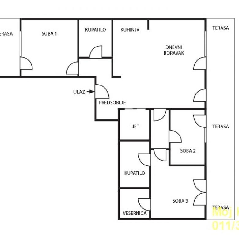 Troiposoban stan na prodaju, Vukov Spomenik, Beograd, 92m², 420.000 €