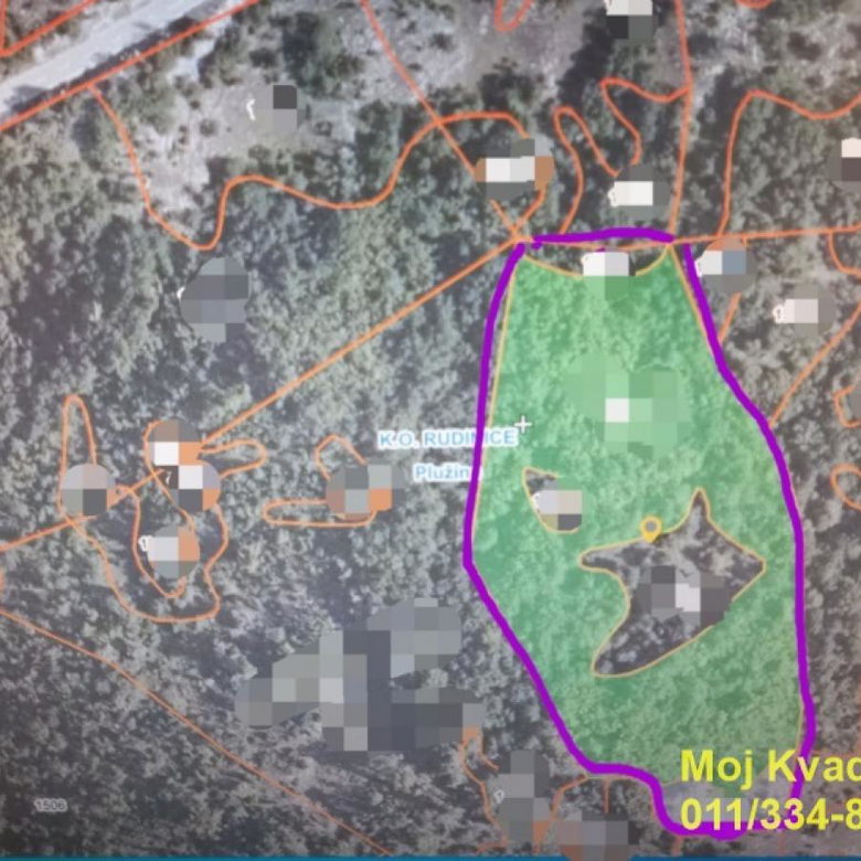 Plac na prodaju, Plužine, 182,05 ari, 19.000 €