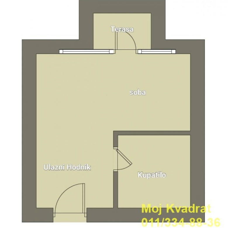 Garsonjera na prodaju, Beograd na Vodi, Beograd, 27m², 195.000 €