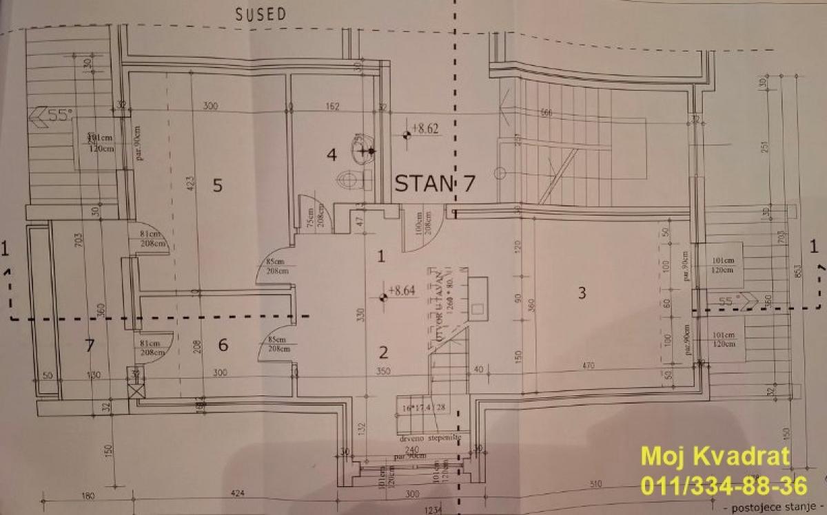 Četvoroiposoban stan na prodaju, Banovo Brdo, Beograd, 103m², 279.000 €