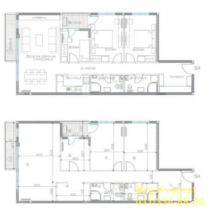 Četvorosoban stan na prodaju, Gornji Grad, Beograd, 98m², 323.400 €