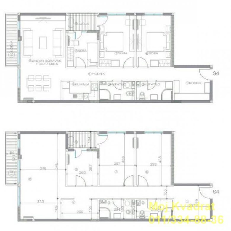 Četvorosoban stan na prodaju, Gornji Grad, Beograd, 98m², 323.400 €