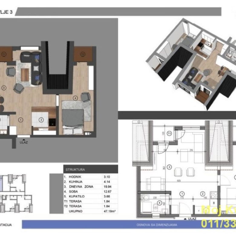 Dvosoban stan na prodaju, Divčibare, Valjevo, 47m², 94.000 €
