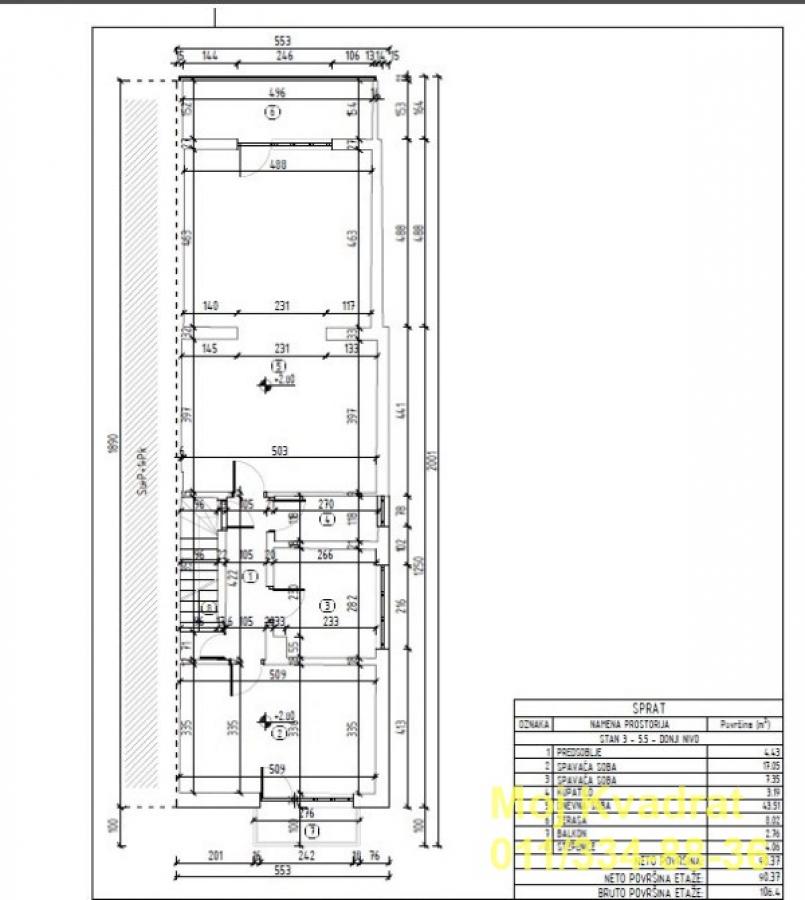 Petosoban stan na prodaju, Bele Vode, Beograd, 177m², 185.000 €