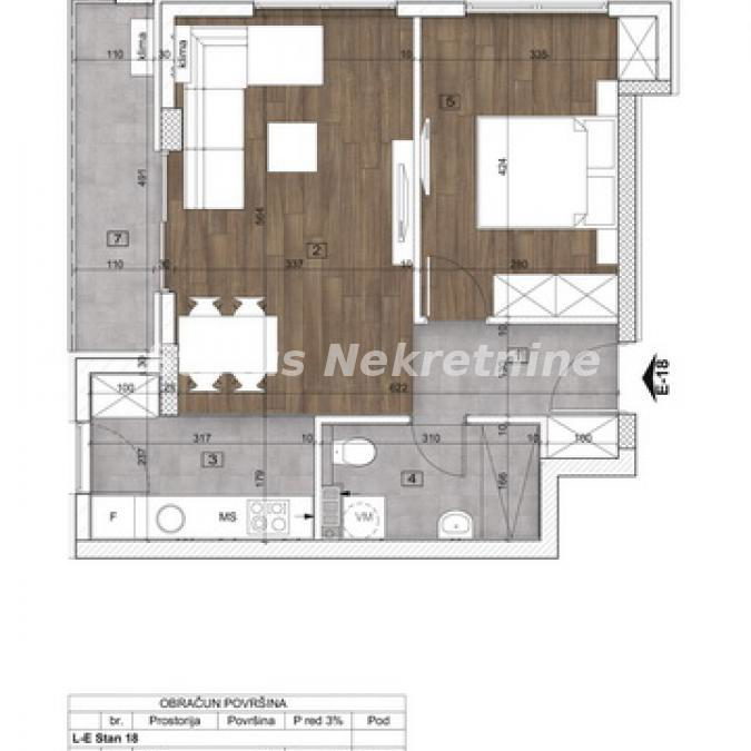 Dvosoban stan na prodaju, Telep, Novi Sad, 51m², 158.900 €