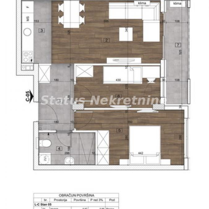 Trosoban stan na prodaju, Telep, Novi Sad, 60m², 173.350 €