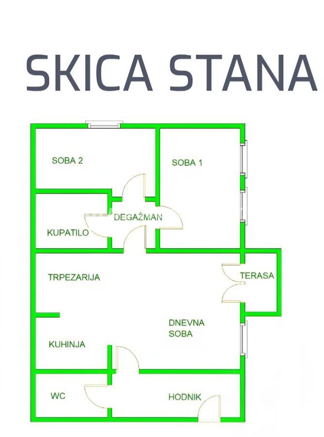 Trosoban stan na prodaju, Nova Detelinara, Novi Sad, 63m², 184.370 €