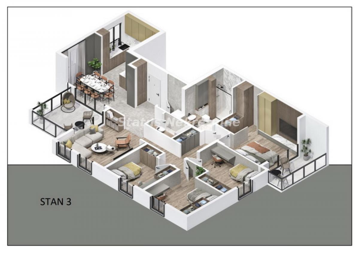 Petosoban stan na prodaju, Telep, Novi Sad, 140m², 406.850 €