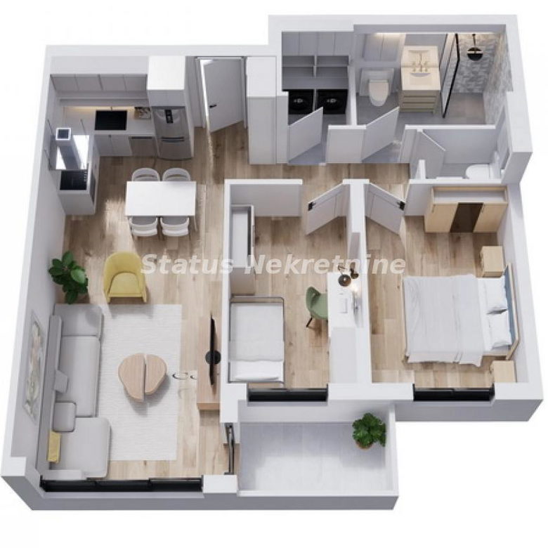 Trosoban stan na prodaju, Telep, Novi Sad, 59m², 156.100 €