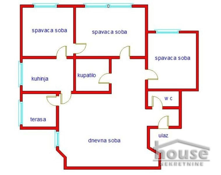 Četvorosoban stan na prodaju, Socijalno, Novi Sad, 94m², 213.000 €