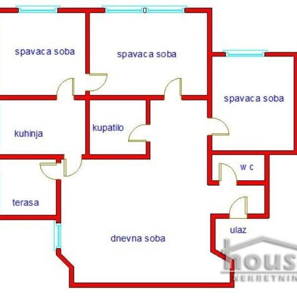 Četvorosoban stan na prodaju, Socijalno, Novi Sad, 94m², 213.000 €