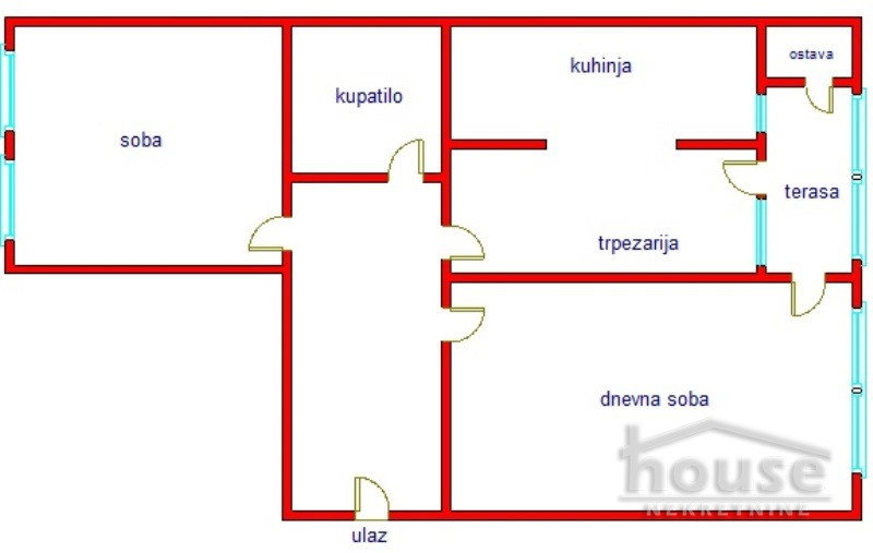 Dvosoban stan na prodaju, Šonsi, Novi Sad, 64m², 160.000 €