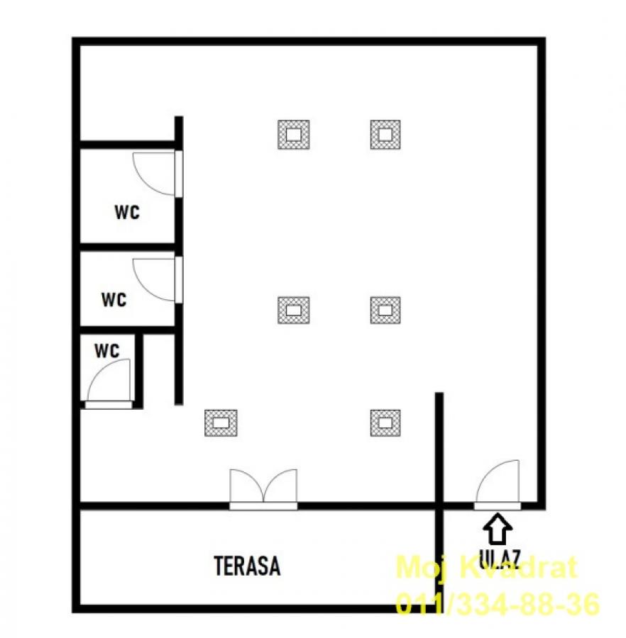 Lokal Izdavanje Beograd Labudovo Brdo 232 m2