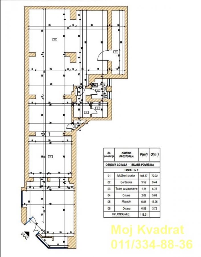 Lokal Prodaja Beograd Vukov Spomenik 160 m2