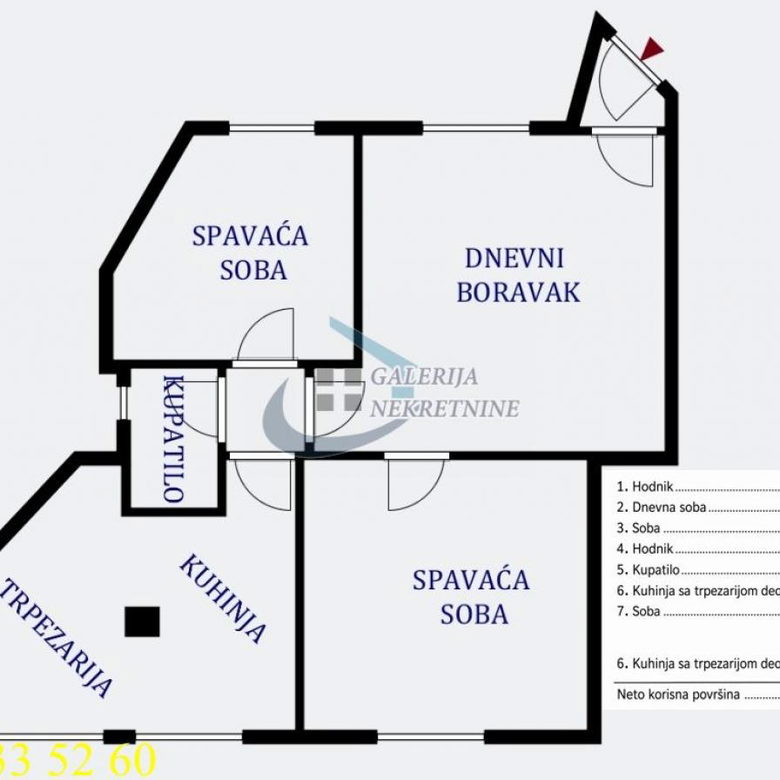 Stan Prodaja Beograd Karađorđev Park 66 m2