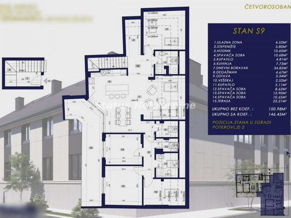 Stan Prodaja Novi Sad  146 m2