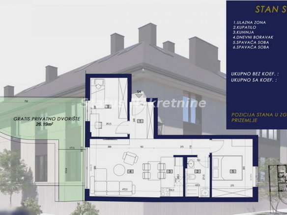 Stan Prodaja Novi Sad  54 m2