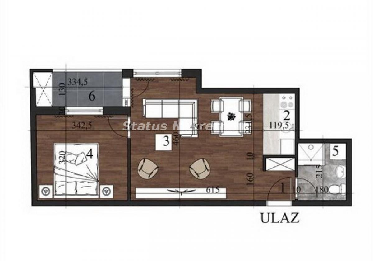 Stan Prodaja Novi Sad  44 m2