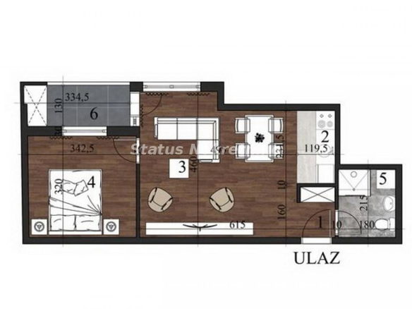 Stan Prodaja Novi Sad  44 m2