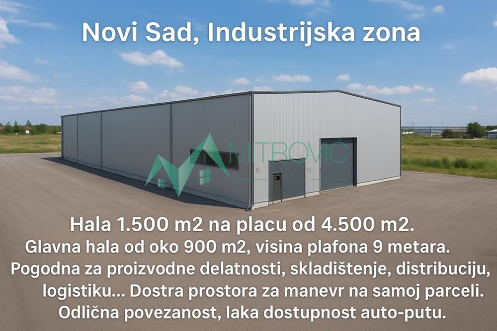 Lokal na prodaju, Salajka, Novi Sad, 1500m², 6.800 €