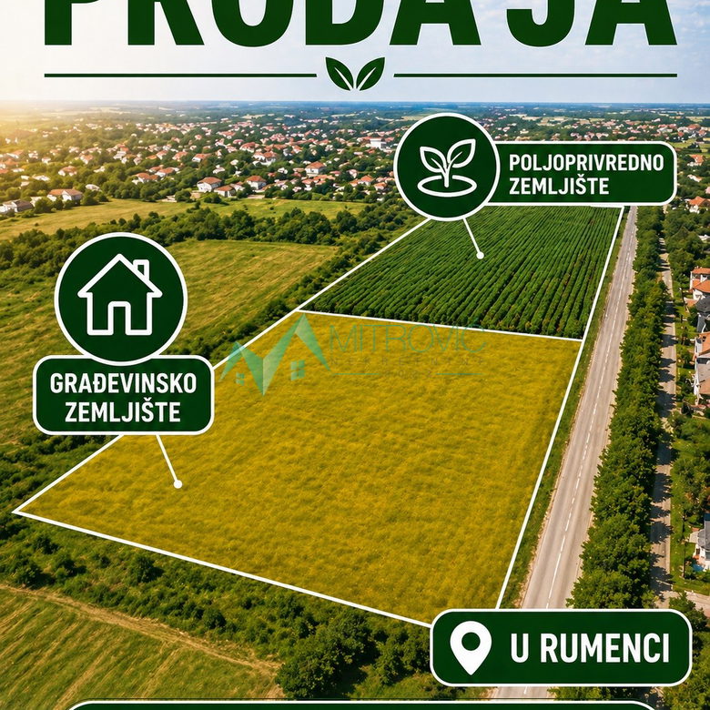 Plac na prodaju, Rumenka, Novi Sad, 14225m², 360.000 €