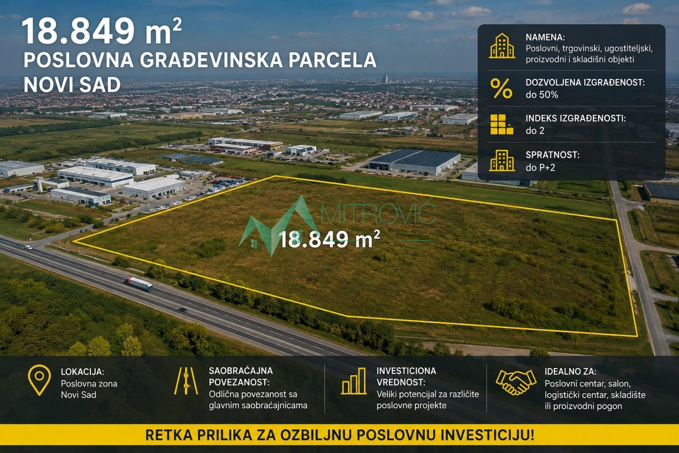 Plac Prodaja Novi Sad  18849 m2
