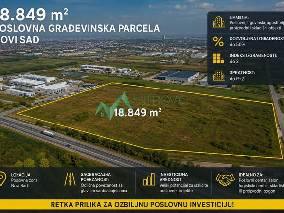 Plac Prodaja Novi Sad  18849 m2